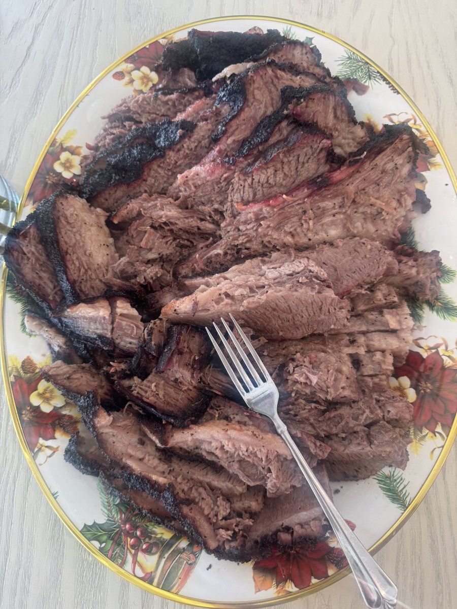 jamflowmane's tweet image. Brisket turned out real nice…