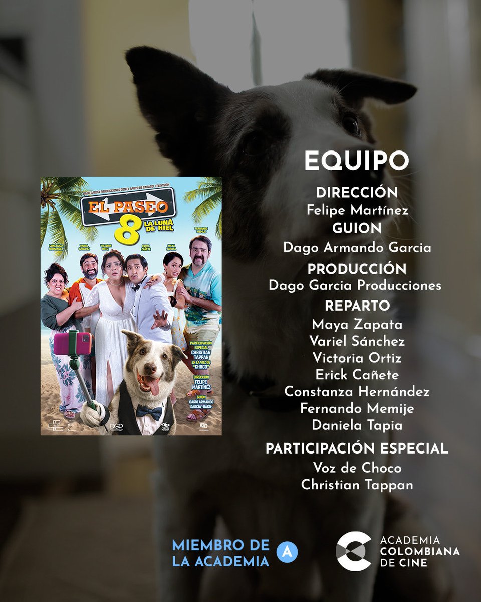 El Paseo 8: La luna de hiel llega a la cartelera este 25 de diciembre como ha sido costumbre durante esta temporada navideña y de Fin de Año. 

✨ Producida por Dago García
🎞️ Dirigida por Felipe Martínez

#CineColombiano