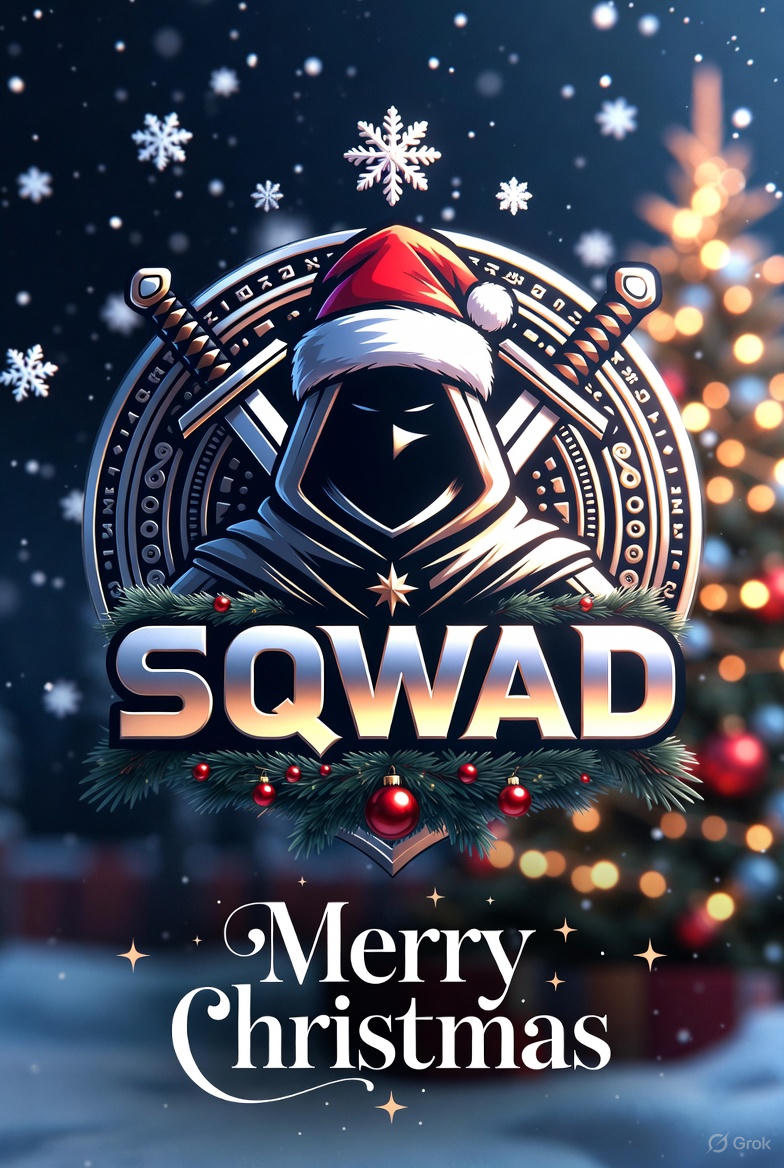 Joining the <a href="/_SQWAD_/">S Q W A D</a> community has been an incredible ride filled with personal growth, valuable lessons, and genuine bonds.
Wishing the entire SQWAD family a merry Christmas and an even more powerful year to come.
Let’s keep pushing forward and building together 🚀💚