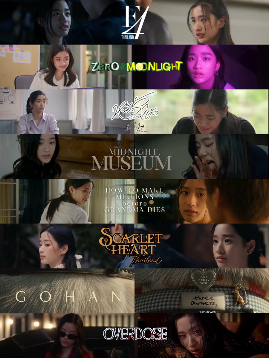 insidewithu's tweet photo. #Tontawan Series & Movie
Gorya🌱 #F4Thailand
Kongkwan🎁 #10YearsTicket
Maki 🐈⬛ #ZeroInTheMoonlight
Bee🐝 #MidnightMuseum
Mui #LAHNMAH
🔜Fongnuan🫧 #ScarletHeartTH
🔜TBA #GohanMovieFamily
🔜 Mars ☄️ #OverdoseSeries https://t.co/4c0kp0gBoi