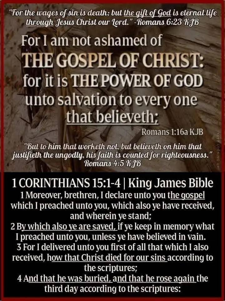 HisBloodSaves's tweet image. Salvation is a free gift received by grace through faith in the Gospel of Christ alone without our works. JESUS paid it all for us!