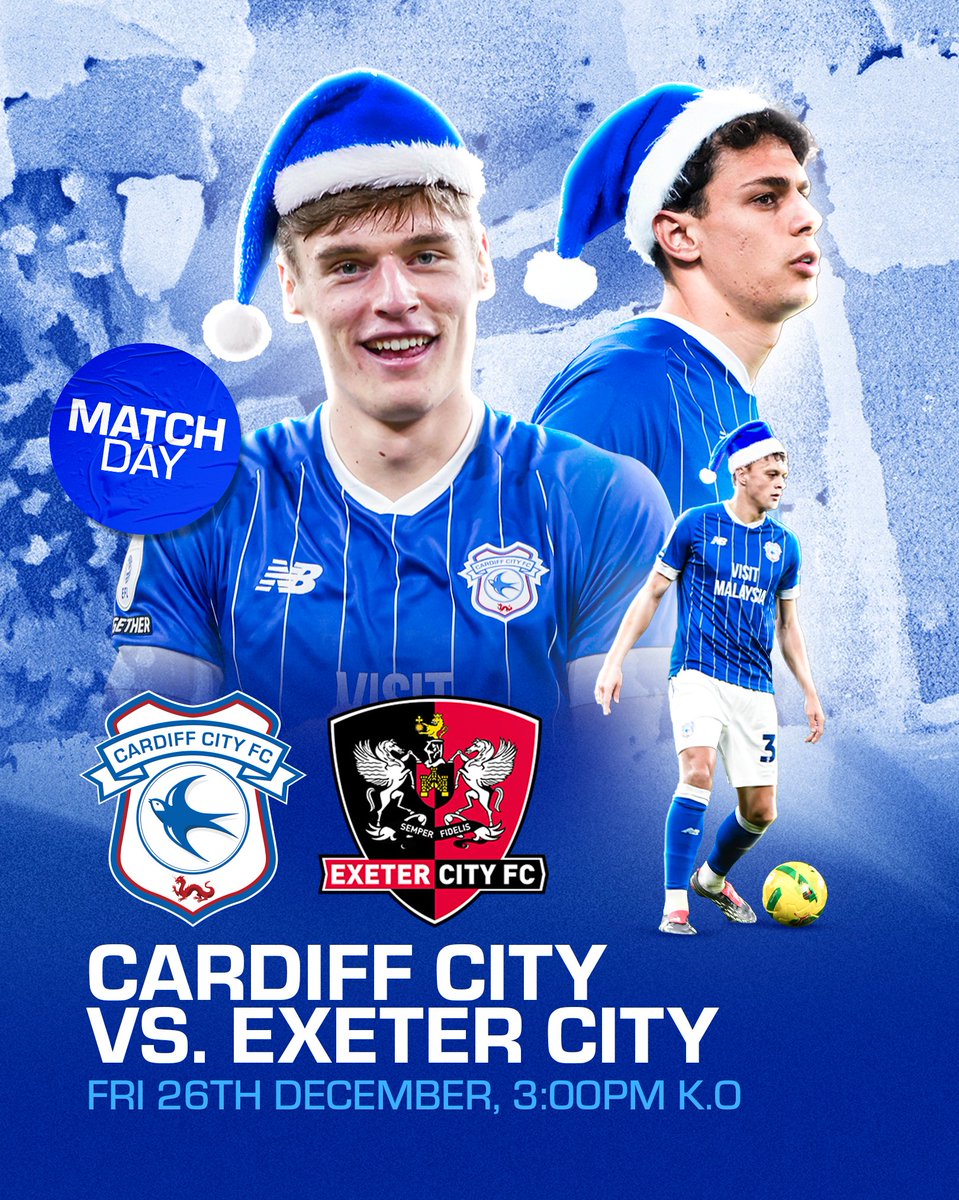 CardiffCityFC's tweet photo. 𝐌𝐀𝐓𝐂𝐇𝐃𝐀𝐘
🆚 @OfficialECFC
🏡 Cardiff City Stadium
🕒 3pm kick-off

#CityAsOne https://t.co/2kpTwOWOvm