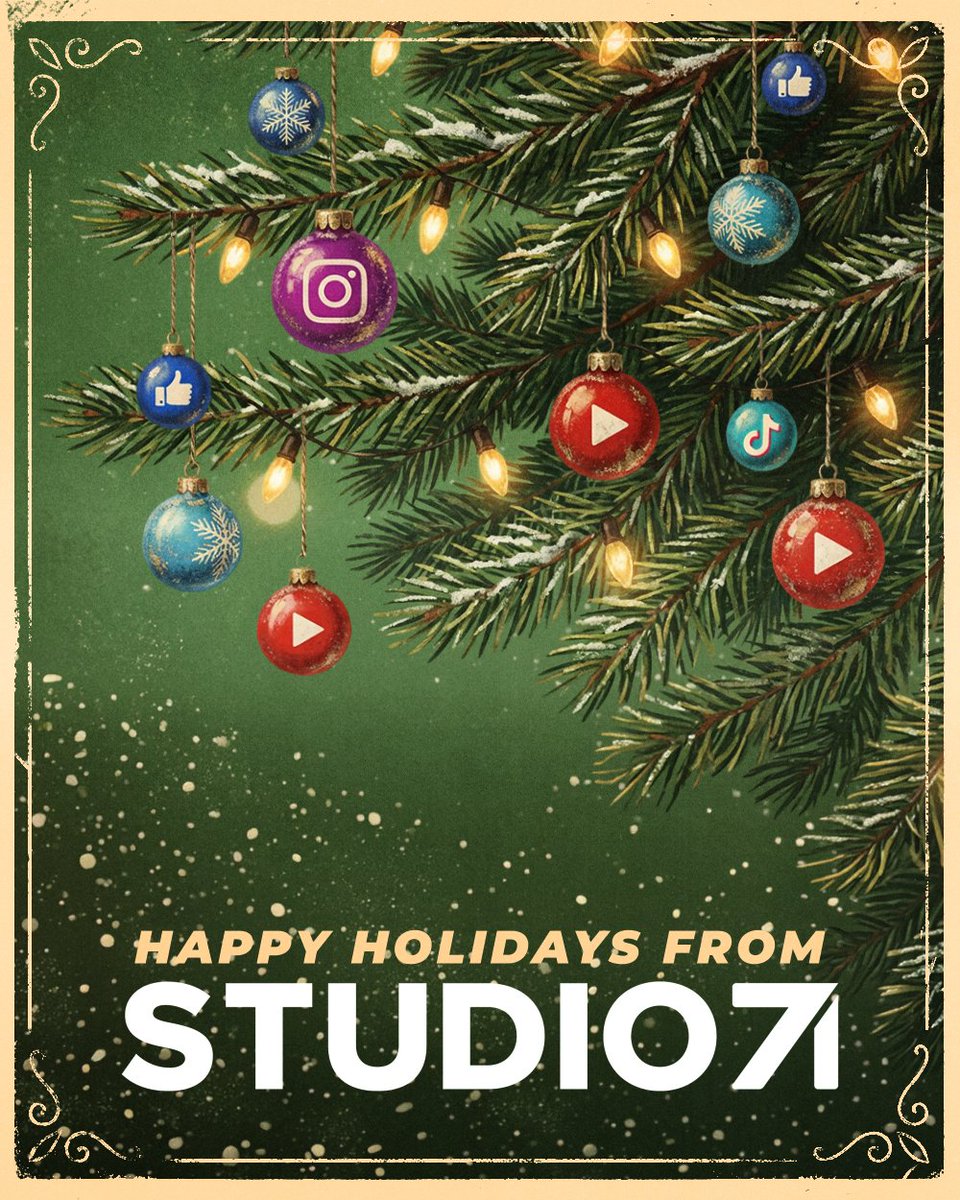 Happy Holidays from #Studio71 🌟

Wishing everyone a joyful holiday season!