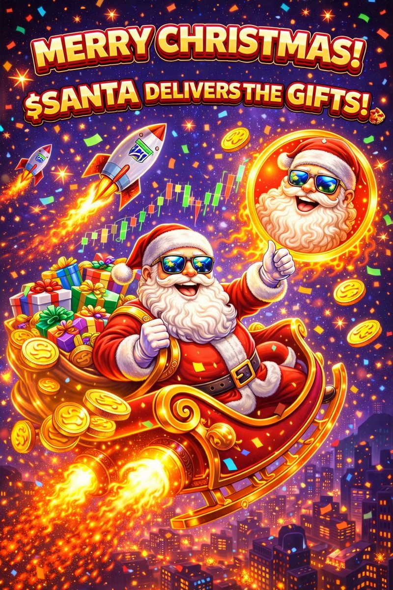 SundayVibe54241's tweet image. 🎅🔥 HO HO HODL! MERRY CHRISTMAS FROM $SANTA! 🎄🚀
BIG MOVE is loading… 💥📈
This Christmas, Santa isn’t giving socks  he’s giving GAINS 🎁💎
🎄🚀 Strap in. Hold tight. $SANTA SEASON IS HERE.
#SantaCoin #SantaHype #CryptoChristmas #SolanaMeme #PumpLoading #ToTheMoon 🎅🔥