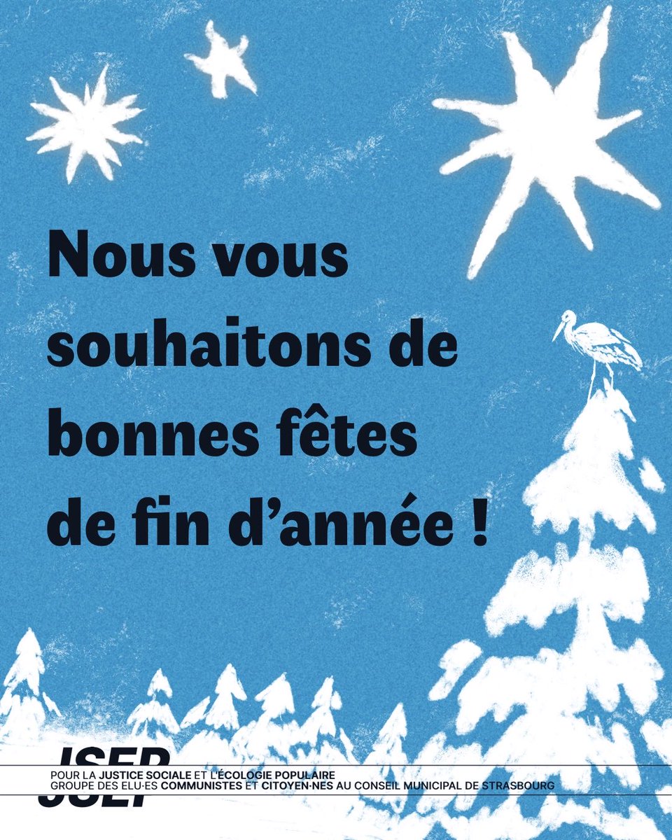📍Le groupe « Pour la Justice Sociale et l’Écologie Populaire » vous souhaite de joyeuses fêtes !
