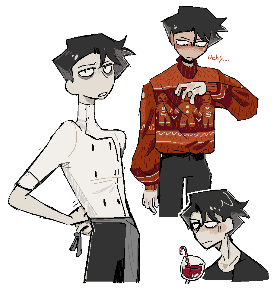 Ekrixart's tweet image. i need to draw him more often, i always forget what he looks like. merry christmas vince