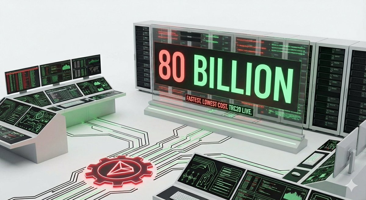 LOGYBTC's tweet image. خلف الكواليس: محركات TRON لا تهدأ⚙️💎
​الأرقام في "غرفة التحكم" تتحدث: 80 مليار دولار USDT تتدفق الآن عبر الشبكة
​هذا الرقم ليس مجرد إنجاز، بل هو نتيجة بنية تحتية صُممت لتكون الأسرع والأقل تكلفة عالمياً. نحن لا ننتظر المستقبل، نحن ندير كواليسه الآن
#TRON
#TRONGlobalFriends
#trx