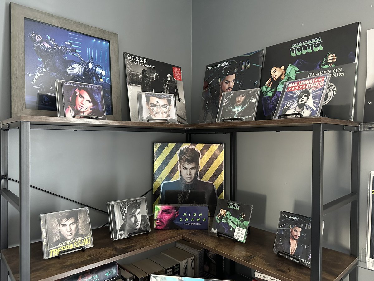 My amazing spouse added to my Glambert collection today with a Trespassing vinyl! Still sealed!!! I am so happy