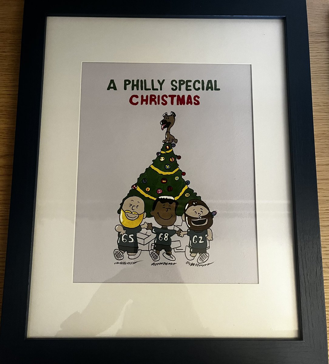 MrCwayScience's tweet image. MERRY CHRISTMAS @JasonKelce @jordan_mailata @lanejohnson65 Check out this amazing hand painted gift I got this morning from my daughter!
The Album Cover collection is complete!
Can’t wait to get these up in the podcast studio!
#GoBirds #FlyEaglesFly 
@newheightshow 
@Eagles