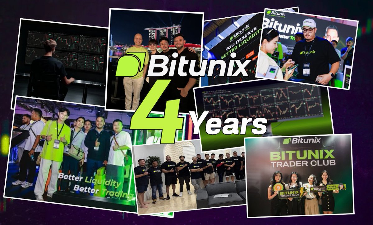 🥳<a href="/BitunixOfficial/">Bitunix</a> has turned 4 years, and these years are marked not only by growth and innovation but also by becoming one of the top crypto exchanges, being the fastest-growing.

 It's not just about technology, but also about people - the team behind the scenes and the users