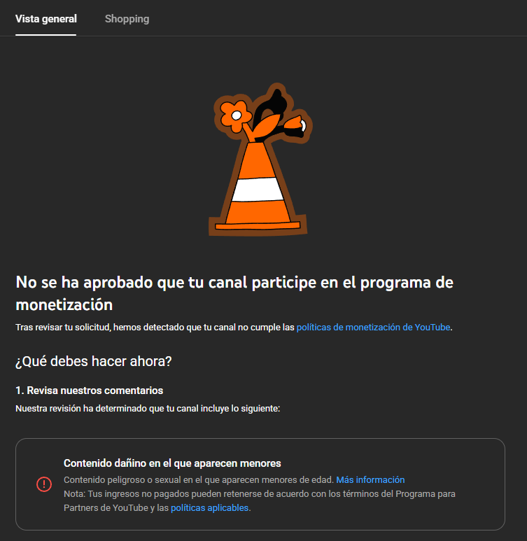 .<a href="/TeamYouTube/">TeamYouTube</a> <a href="/YouTube/">YouTube</a> 
My channel was falsely demonetized again. All my content follows YPP and is original and family-friendly. This is my job, I recently dropped out of college for it. Please review this again; no creator should risk their work due to an AI error. Thank you.