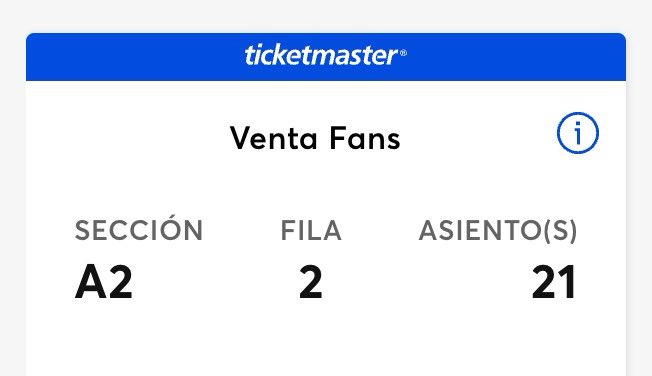 Hola!! vendo un boleto para The Hives en el metropolitan.