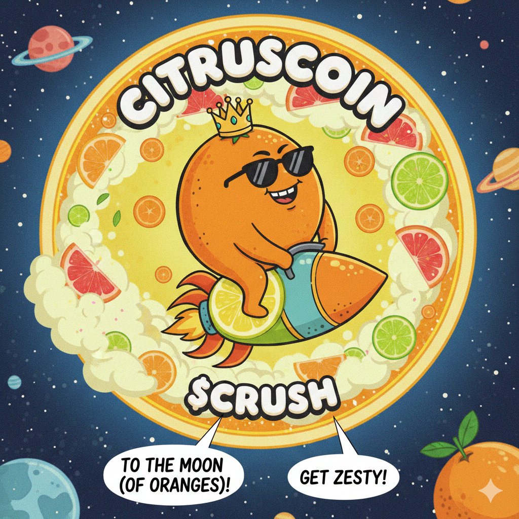 citrusmeme28's tweet photo. 🚨 THE SQUEEZE IS ON! 🚨
​Tired of the same old dog and cat coins? It’s time to bring some Vitamin C to the blockchain! 🍊
​Introducing $CRUSH (CitrusCoin): The zestiest meme coin on the market. We aren't just a token; we're a fresh-pressed movement. 🚀
#meme #COIN #pumpfun https://t.co/zkodAMjDna