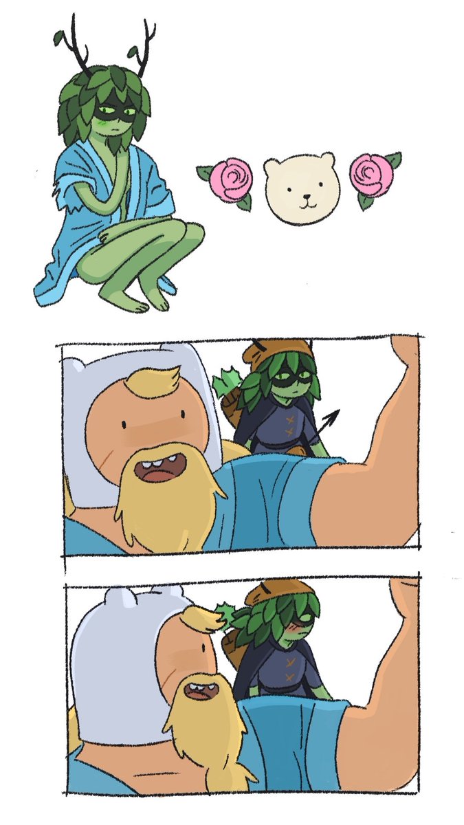 sunny_meel's tweet image. the bear and the rose😭