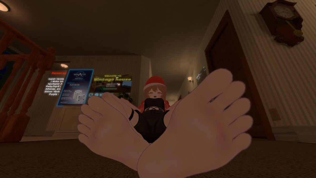 I'm feeling a bit under the weather, but i still wanted to get a Christmas post out ^^

Merry Christmas to all the little tinies who celebrate, and for my gift, u can clean my toes for me >:3

#sizevrchat #SizeVR #feetِ  #Christmas2025