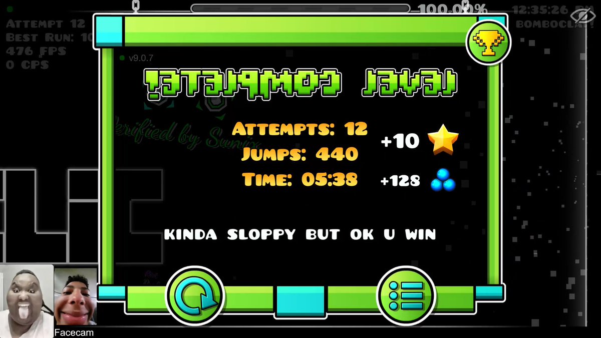 El jugador <a href="/ManuDashOficial/">ManuDash</a> se paso "Sonic Wave" como su 2do hardest GGGG!! Felicidades y Feliz Navidad🔥