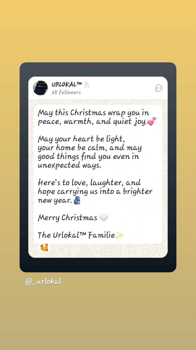 MERRY CHRISTMAS!
ISE LOGBE.. 💛✨🍷