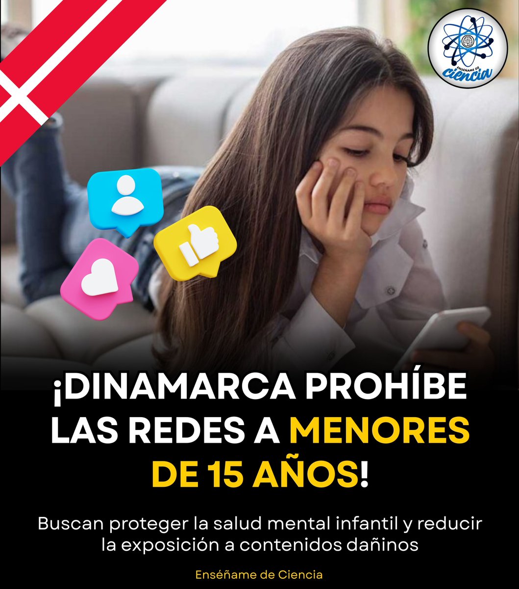📵 Dinamarca ha decidido poner un freno al acceso temprano a las redes sociales, y el Parlamento danés aprobó una ley que establece los 15 años como edad mínima para usar plataformas como Instagram, TikTok, Snapchat o YouTube.

La medida surge tras años de debate sobre el impacto