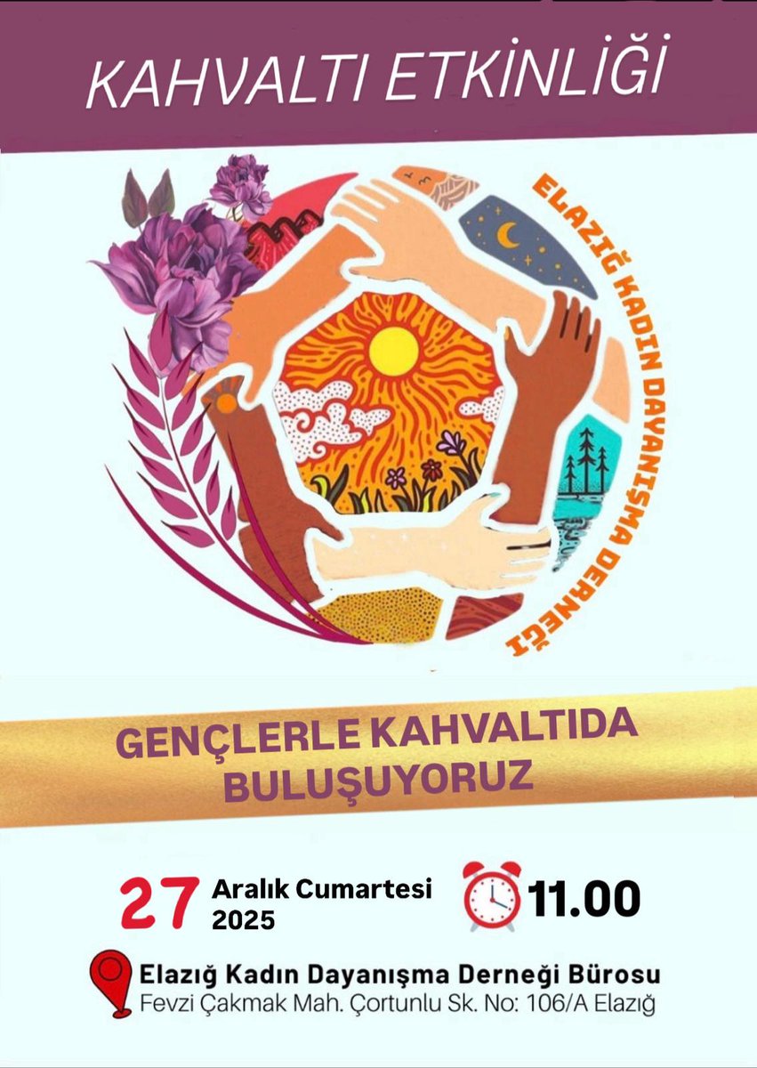 Derneğimiz bünyesinde Elazığ'da gençlerle kahvaltı etkinliğinde bir araya geliyoruz. 
#elazığhaber