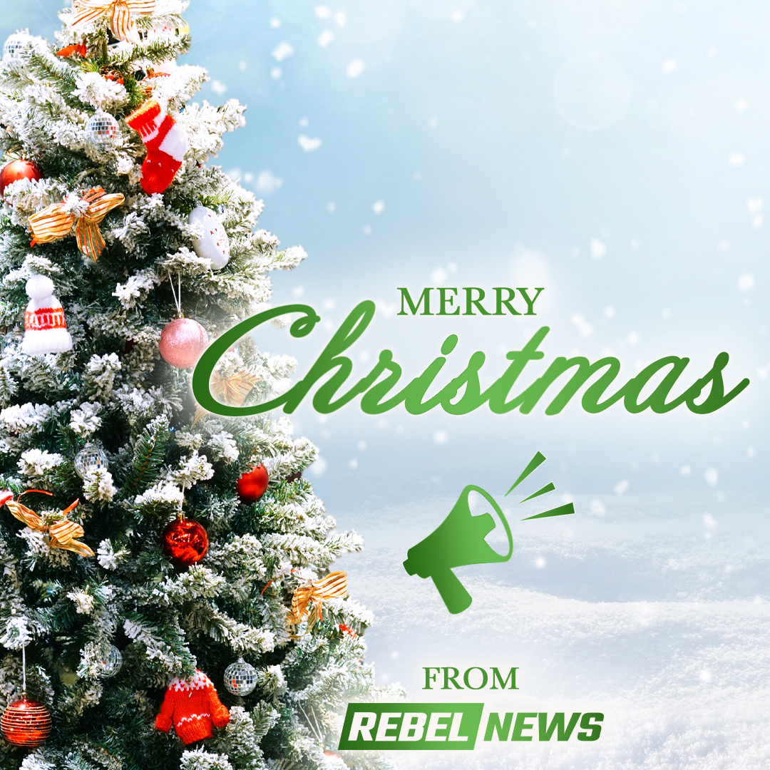 Season's greetings from the team at Rebel News!

We would like to wish you and your loved ones, a very Merry Christmas 🎄❤️