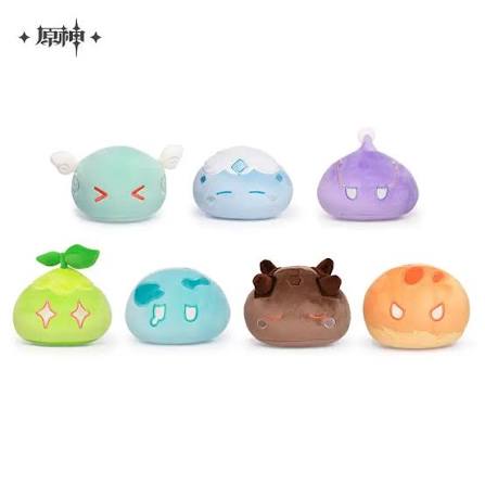 Remellu's tweet image. Bringing up this slime plushie line up again because it always was accurate to the archons canon personalities 

The cryo one looks gentle as the Tsartisa is often described