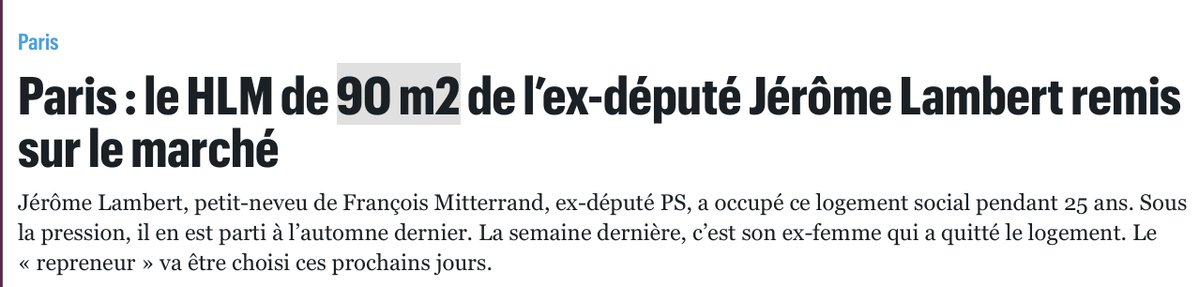 🥹 Une pensée pour ce DEPUTE qui ne passera pas le réveillon dans son #logementsocial de 90 m²

Après 25 ans, et seulement suite aux révélations de Mediapart, <a href="/Paris_Habitat/">Paris Habitat</a> et <a href="/EricPliez/">Eric Pliez</a> lui ont demandé de partir…

Il n’a pas compris pourquoi 🙅‍♀️Quelqu’un pour lui expliquer ? 🤡