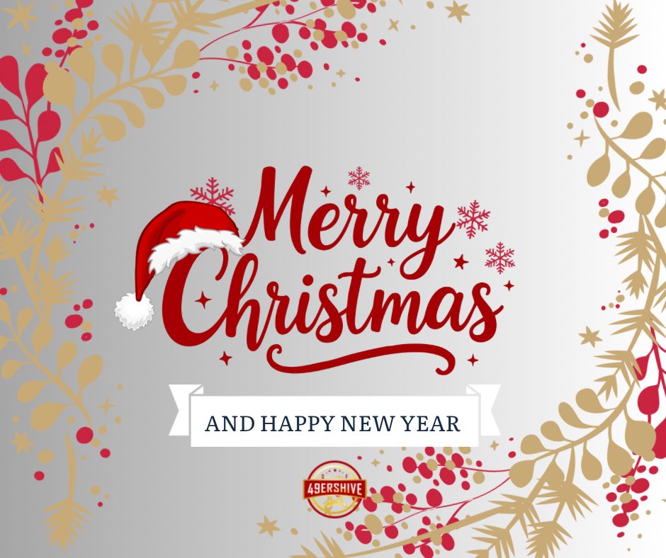 Merry Christmas all from #49ersHive! We hope you have a fantastic day with your loved ones! #FTTB #49ers #NFL #MerryChristmas
