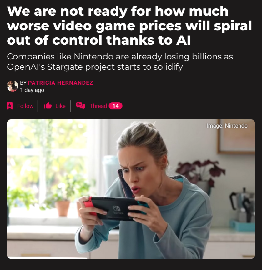 Pirat_Nation's tweet image. I thought AI was supposed to make video games cheaper.