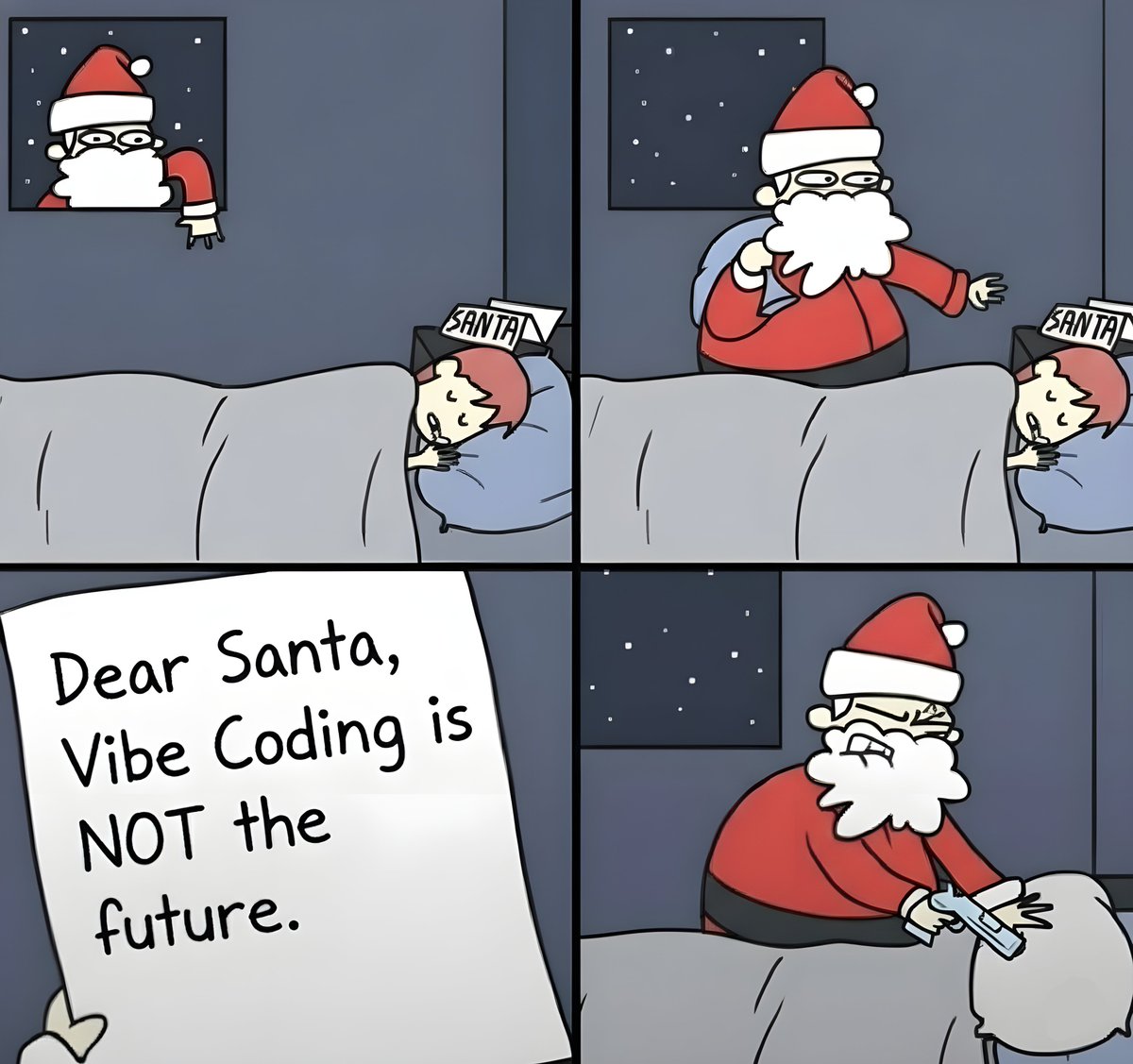 yoanches's tweet image. Santa knows the answer.