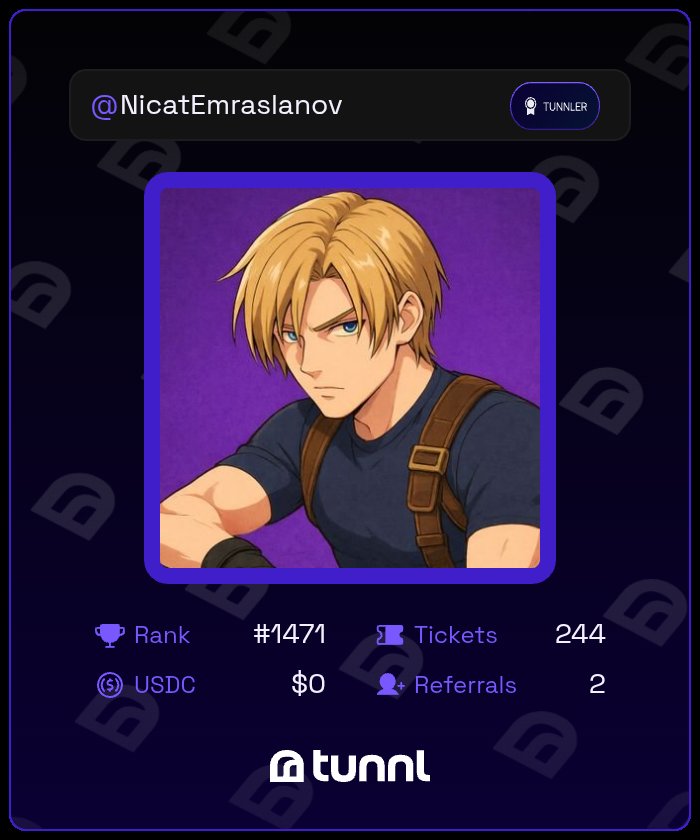 I've been testing <a href="/Tunnl_io/">Tunnl 🎟️</a> lately, and frankly, I'm starting to like the idea.

We already share on X, but most of the time, there's no reward.

Here, the campaign is clear, the terms are clear, you share, and once approved, you get paid.

It's a great alternative, especially