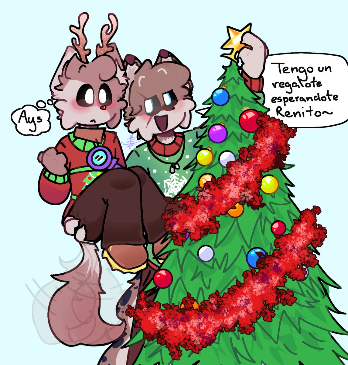 Feli navidaaddddddddddddd!!! K año loco, apenas agarré el lápiz 😔
Disfruten con su familia esta navidad y año nuevo 💕💥