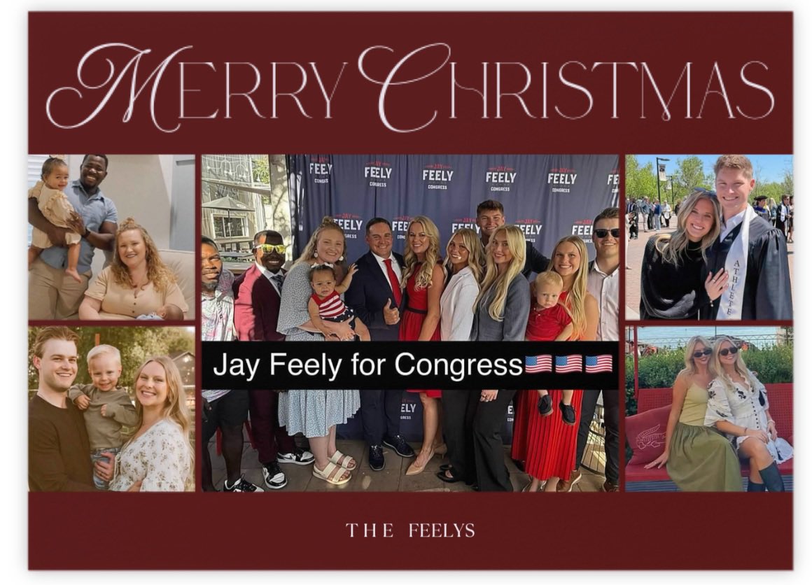 jayfeely's tweet image. Merry Christmas from the Feely Family. 
Praying Gods blessing for everyone.