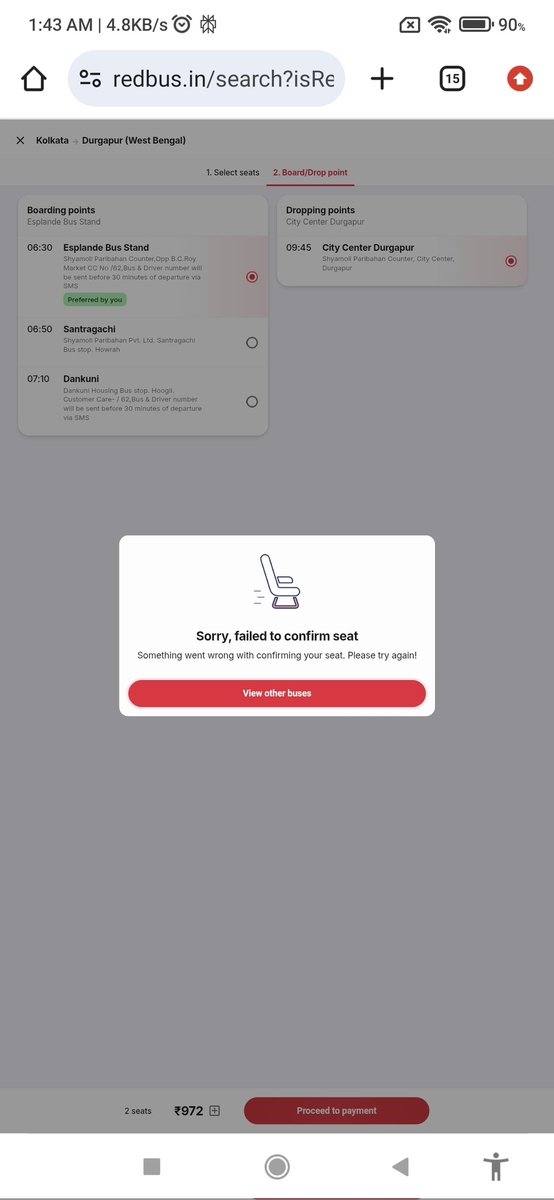 nimbegun's tweet photo. @redBus_in But as I am trying to book through website, following eror is showing every time - screenshot attached. https://t.co/zr7EU2igZV