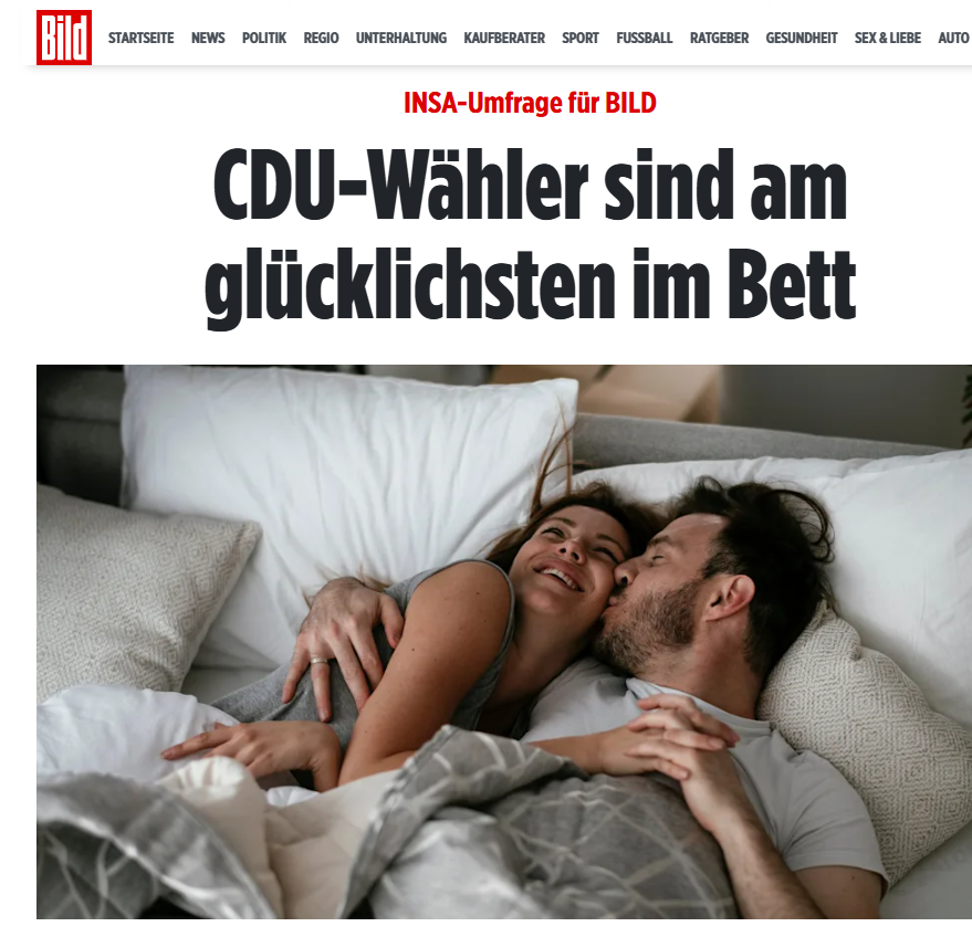 Wer mit Merz ins Bett ging, wachte mit Heidi auf. Daher sicherlich verständlich: