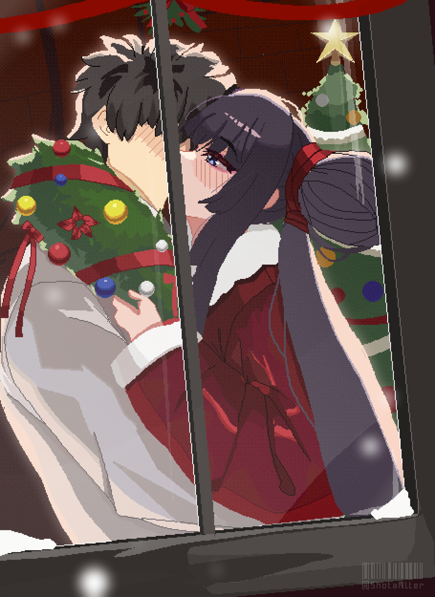 ShotaAlter's tweet image. Merry Christmas, everyone🎄

#pixelart #ドット絵 #FGO