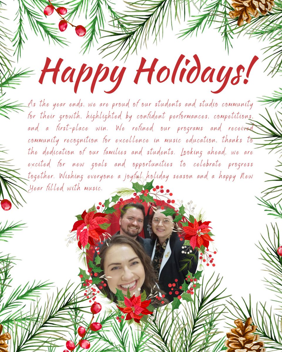 Hutt_Family's tweet image. As we come to the close of another wonderful year, we want to share how incredibly proud we are of our community. We wish you a joyful holiday season and a happy New Year filled with music and warmth!  #YorkRegionMusic #MusicLessonsForKids #AwardWinningStudio #LocalBusinessGTA