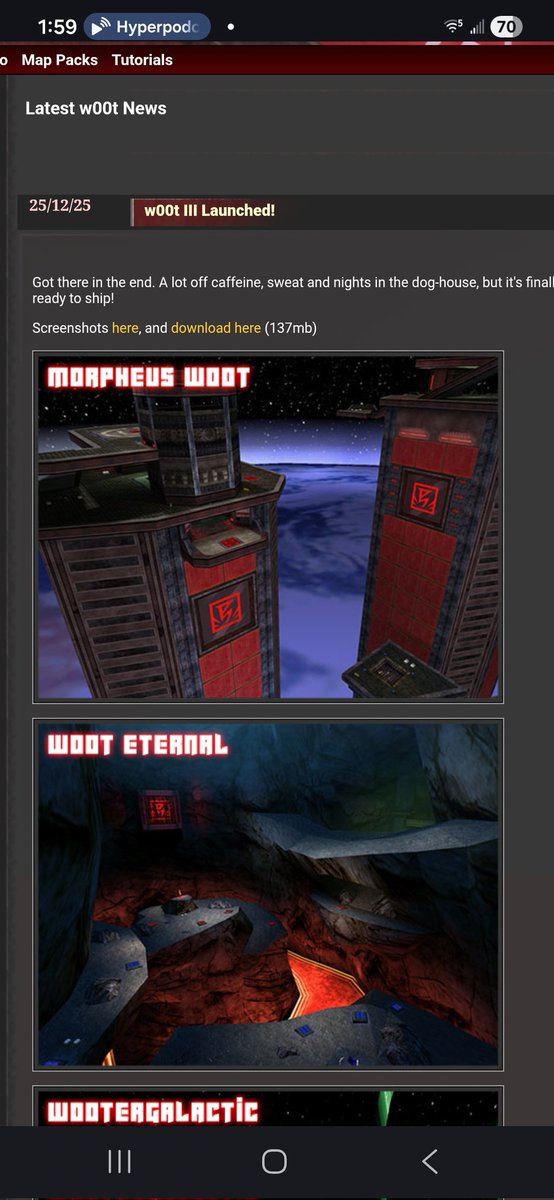 JohnnySixed's tweet photo. After more than 20 years - I've released a new map pack for #unrealtournament #ut99 - about 9 months on and off in the making!
https://t.co/HmWzD6jFUh https://t.co/dsguapDc85
