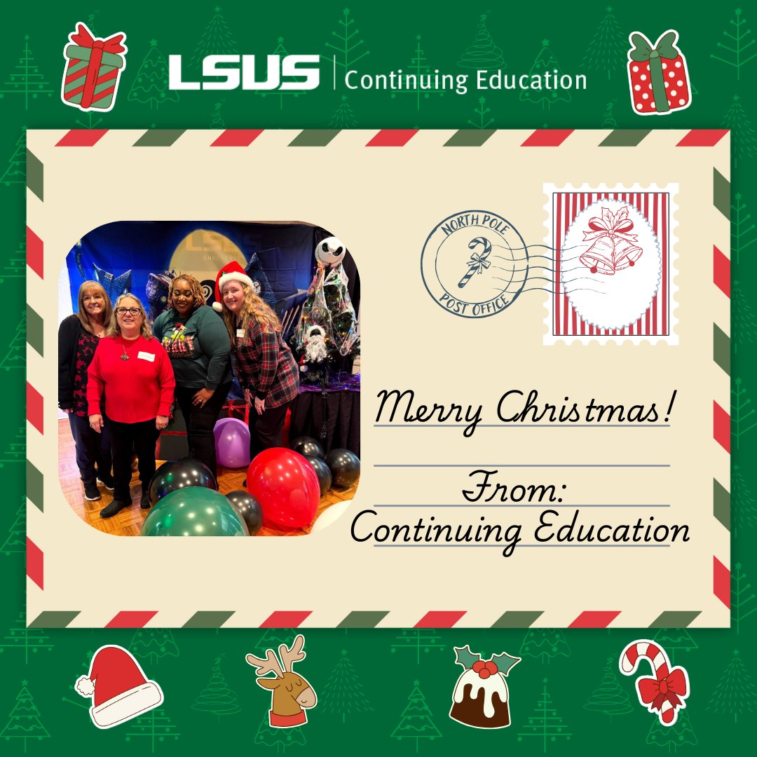 Merry #Christmas, Pilots! 🎄 We hope you have a safe and relaxing holiday! May your holidays sparkle with joy, and your bills be small. 💜 

#lsusce #PilotPride #PurpleAndGold #HappyHolidays #ChristmasTime #ChristmasLigths #HolidayLights #HappyPlace #cozy #CozyChristmas