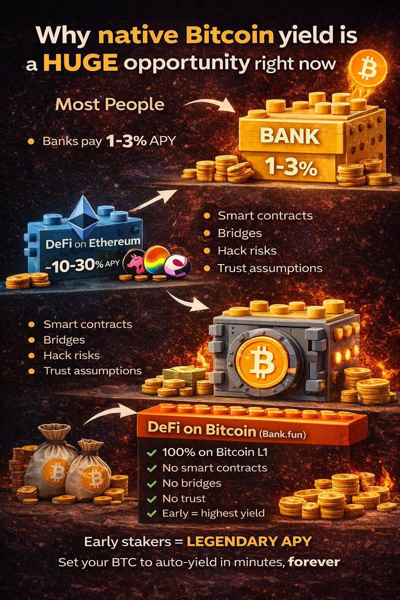 🧵 Why people don’t realize how insane native Bitcoin yield really is (yet)

Let me explain it like you’re 5 years old 👇