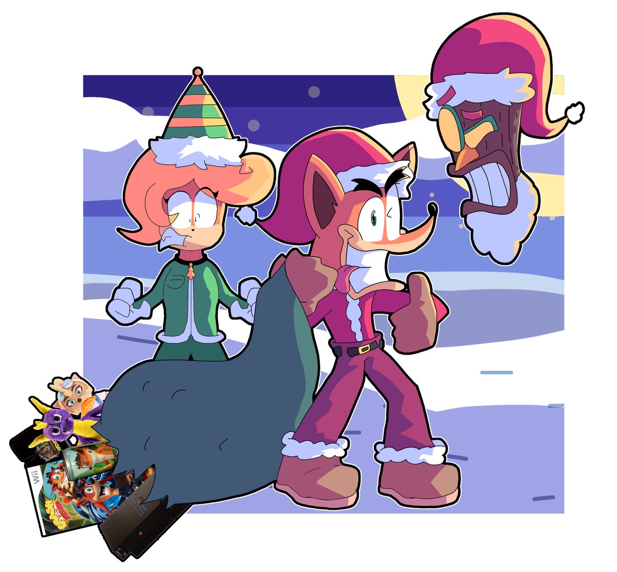 DeinosTf's tweet image. ☃️🎄🎁 Merry Christmas Again! | #CrashBandicoot