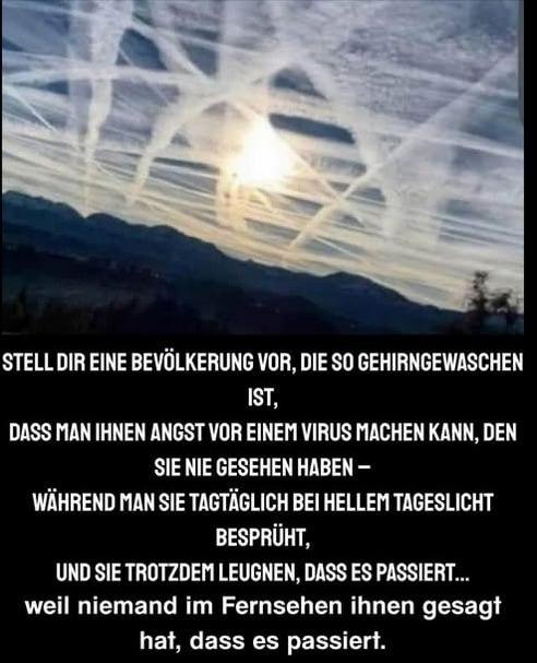 Und immer wieder muss ich es posten, da nach wie vor zu wenig Menschen auf diese alltäglichen und sichtbaren #Vergiftungen am #Himmel ☠️zu wenig Aufmerksamkeit darauf richten‼️😰😭😢