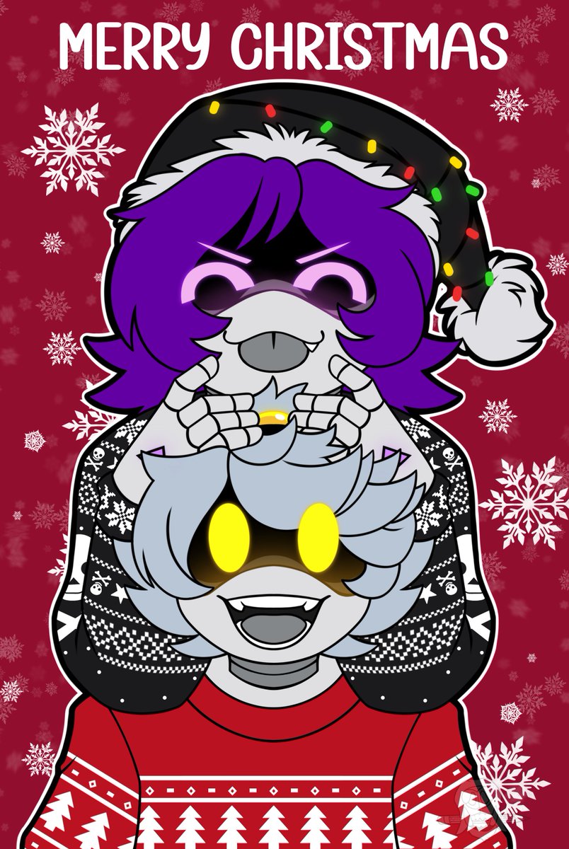 Puffysparklez_'s tweet photo. Merry Christmas 🎄 suprised personal art of my favorite drones

#murderdrones #nuzi https://t.co/2EHWTymQVx