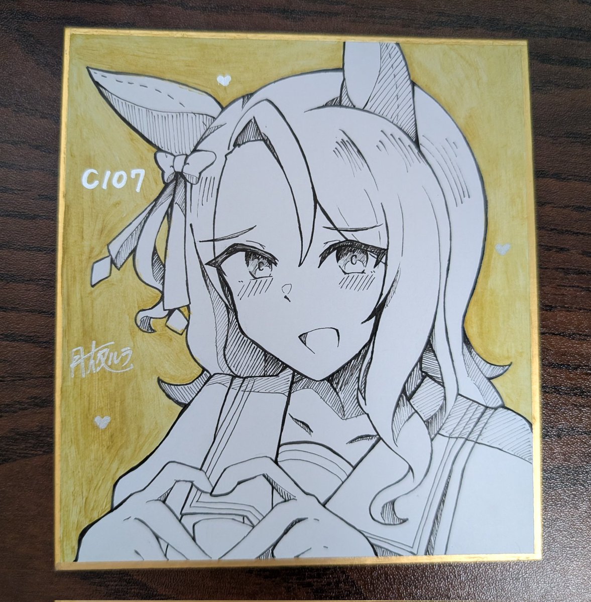 t_rura_07's tweet image. C107で頒布予定の色紙（現時点）