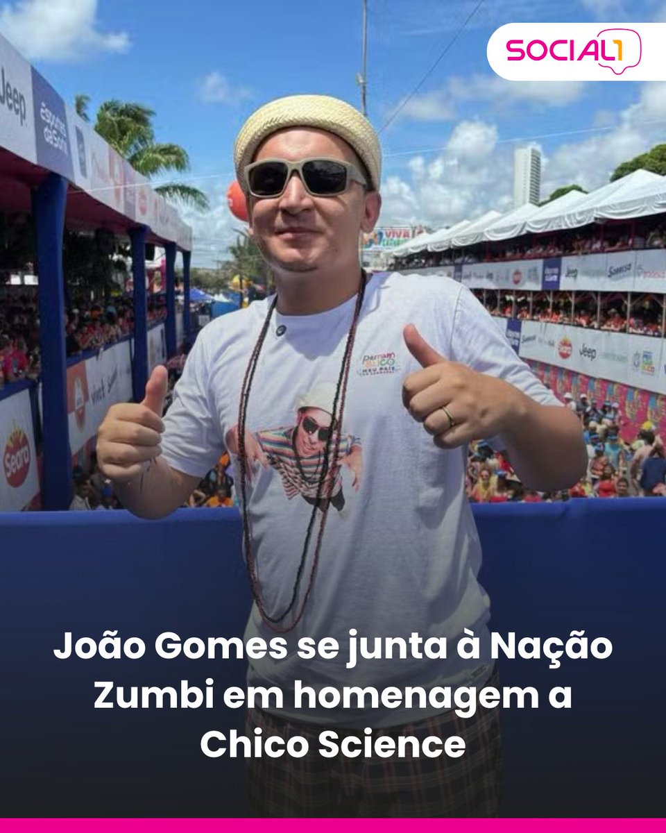 blogsocial1's tweet image. No próximo dia 27 de dezembro, João Gomes sobe ao palco da Virada do Recife, nas areias da Praia de Boa Viagem, para um encontro histórico com a Nação Zumbi.

Foto: Divulgação

#JoãoGomes #ChicoScience #NaçãoZumbi #Pernambuco #Recife #digital  digital  ds