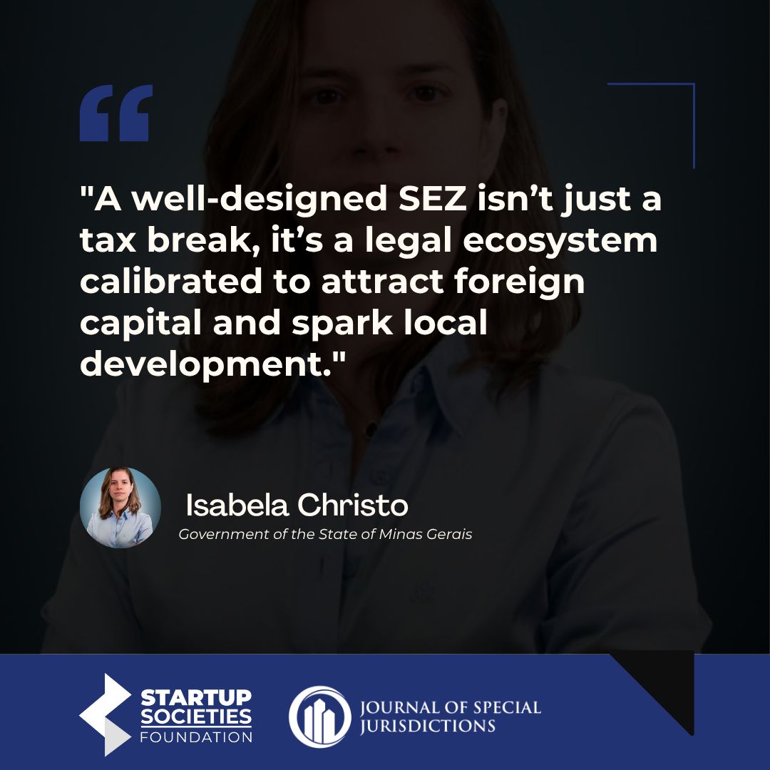 📌 Quote of the Week!

Isabela Christo examines how SEZs can reposition Brazil in global investment flows, especially as Chinese firms search for predictable environments to operate abroad. Her argument is that the value of an SEZ comes from the legal architecture surrounding it.