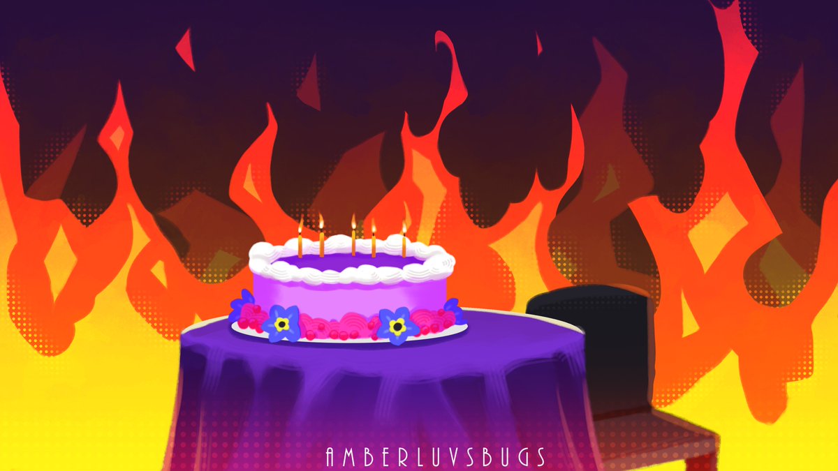 amberluvsbugs's tweet image. Some background work I did for @thekittensneeze 's 'A Lil Bit Bad' music vid!
#TADC #nerdcore #backgroundwork #surrealism