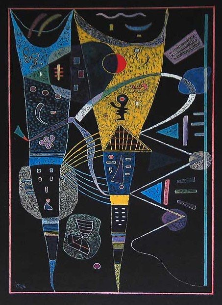 AniSWISSarts's tweet image. Wassily #Kandinsky - Double Tension, 1938