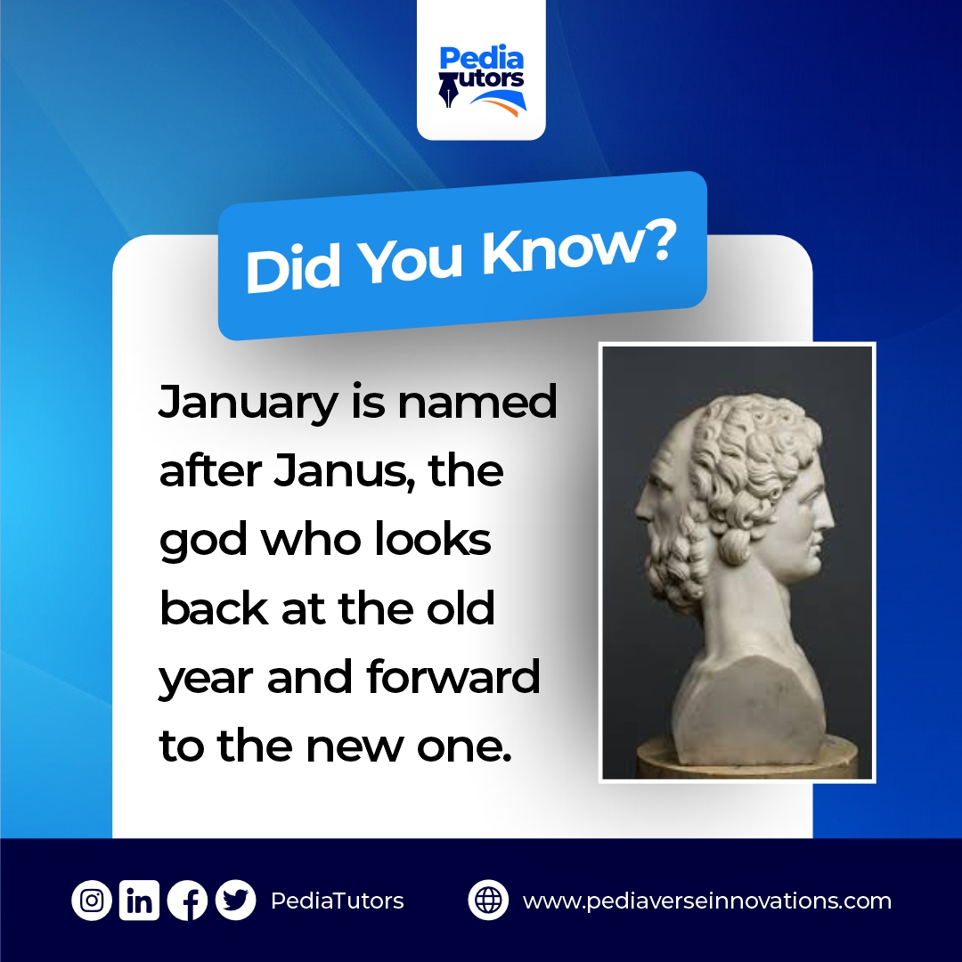 pediatutors's tweet photo. The word “January” comes frm Janus, the Roman god with 2 faces, one looking back at the old yr &amp; one looking forward to the new yr

That’s why the New Yr is all about learning frm the pst &amp; dreaming big for the future
#Happynewyear #lastdayoftheyear #crossover #uk #usa #scotland https://t.co/UdYoAA6cpI