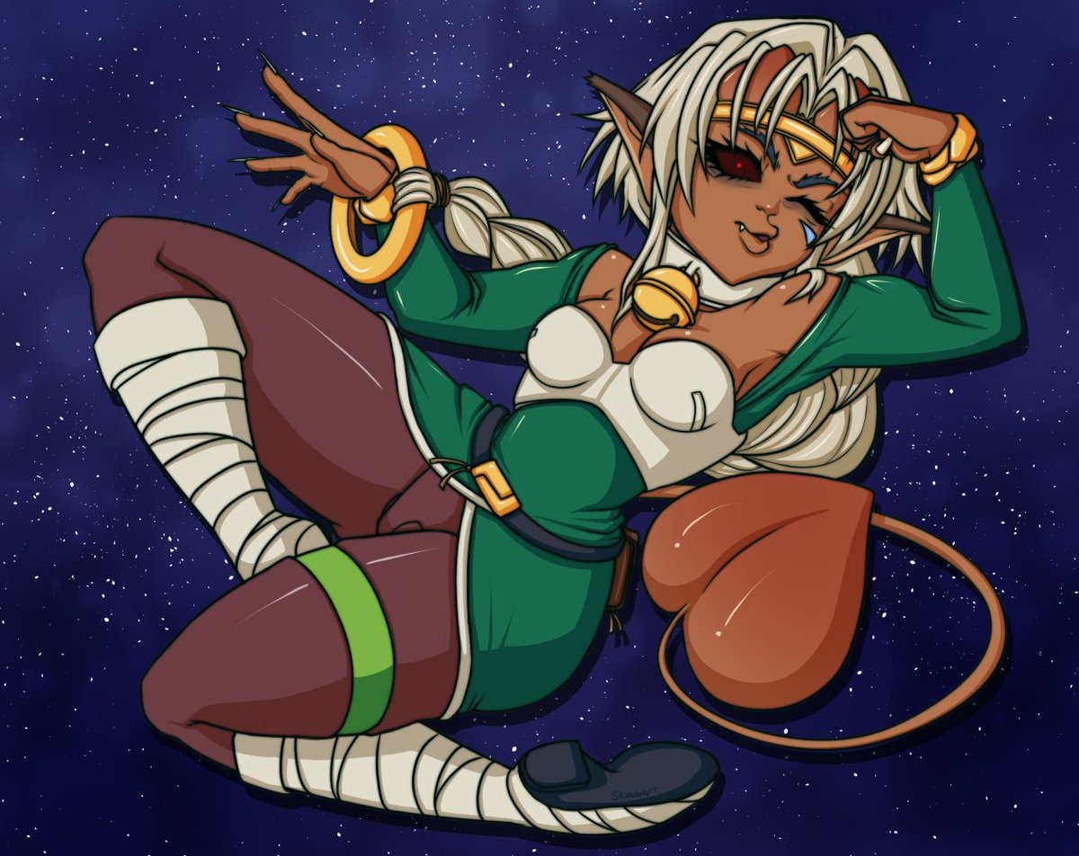 AstuarteVT's tweet image. It's Christmas so I'll drop a catgirl cos folks love catgirls &amp;gt;:3

Aisha Clan-Clan lewk for ya nerves, n'yall~ 💙