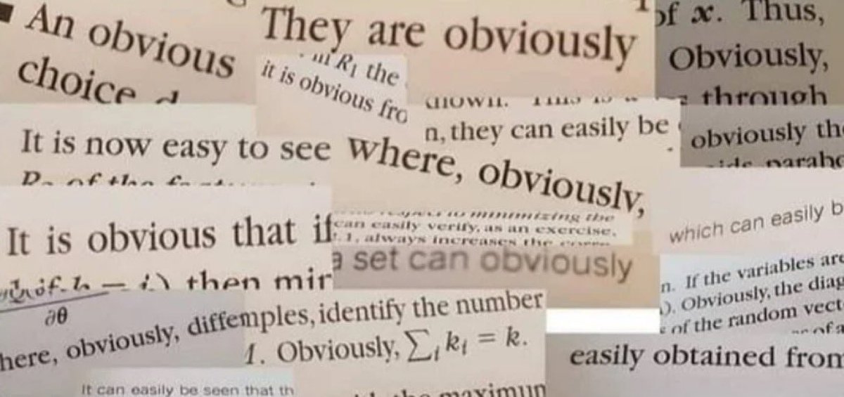 “Over the holidays, I will teach myself math from books.”
The books: